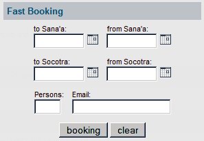 Socotra booking system