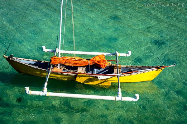 Junk rig sail on Socotra island