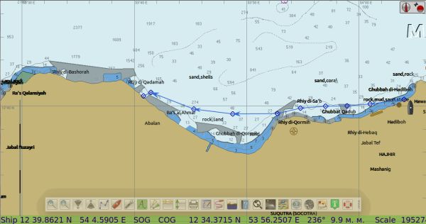 Junk rig sail on Socotra island