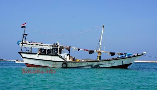 Sambuka - fishing boat on Socotra island