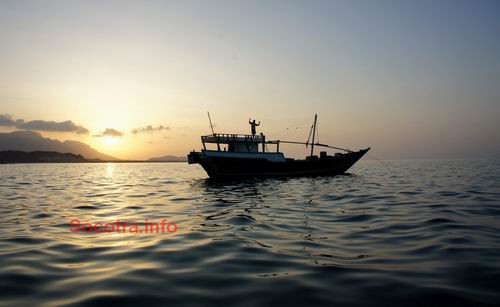 Sambuka - fishing boat on Socotra island