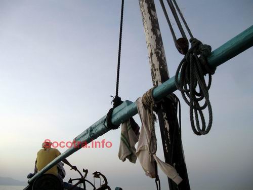 Sambuka - fishing boat on Socotra island