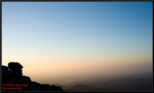 Socotra Picture of the Day: Sunrise on the top of Socotra