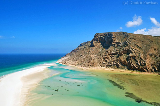 Coast, sea, mountain, ocean, blue, green, lagoon