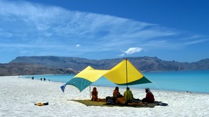 Camping in Shuab bay, Socotra