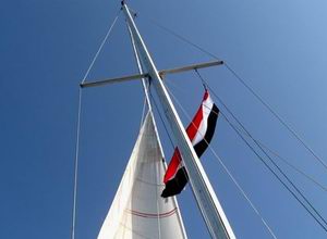 Sailing boat on Yemen