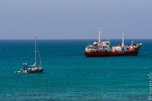 Place for mooring on Socotra sea port
